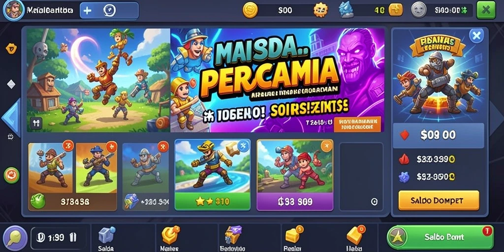 Ilustrasi level yang menantang dan penuh warna.
