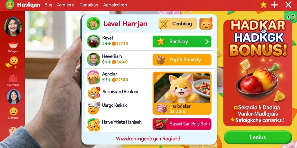 Berbagai level menarik yang menantang kemampuan pemain.