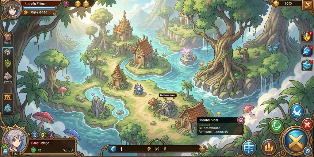 Visualisasi dunia penuh warna dan tantangan yang menakjubkan.