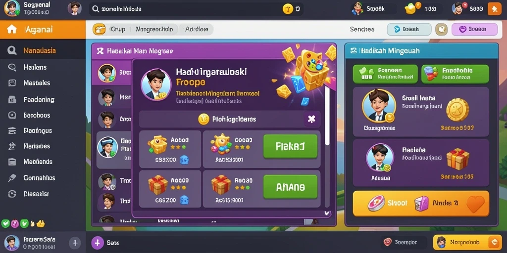 Grafis yang menarik dan penuh warna.