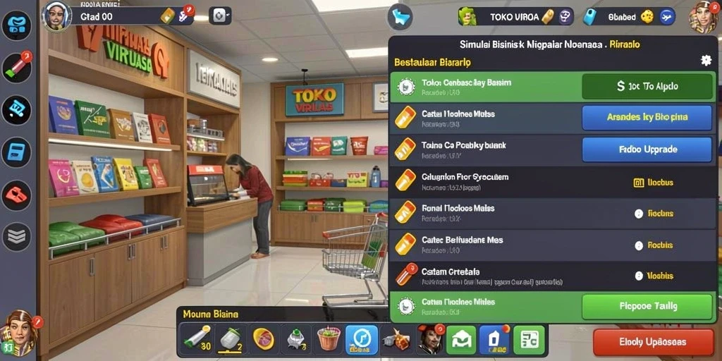 Leaderboard menunjukkan peringkat pemain secara real-time.