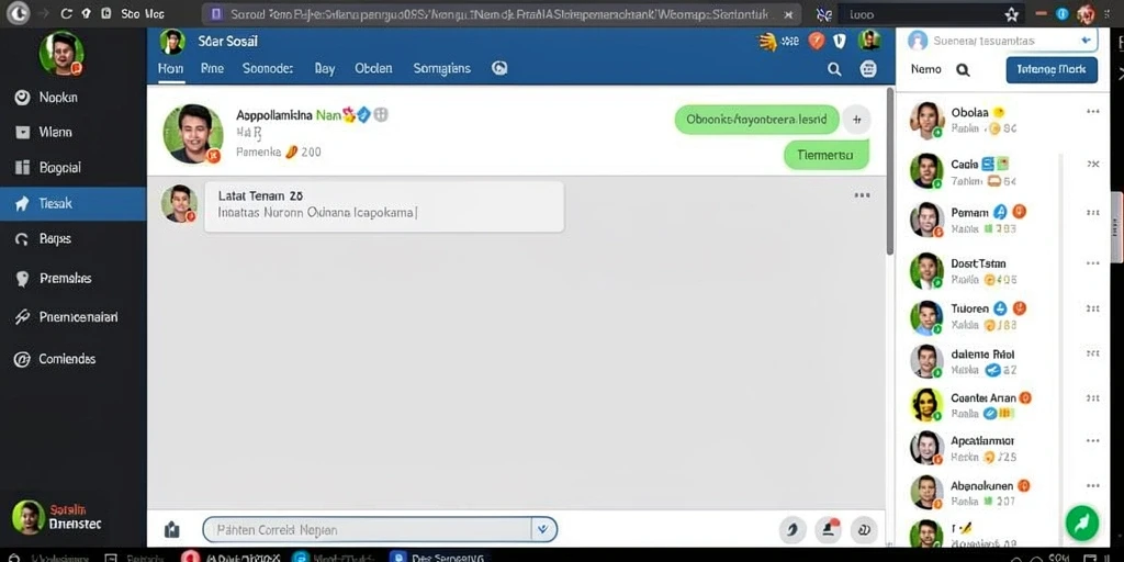 Menunjukkan interaksi antara pemain di mode multiplayer.