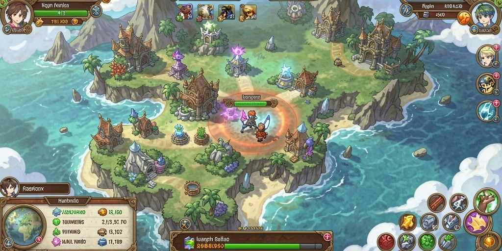 Screenshot menunjukkan mode multiplayer yang dapat dimainkan dengan teman-teman.