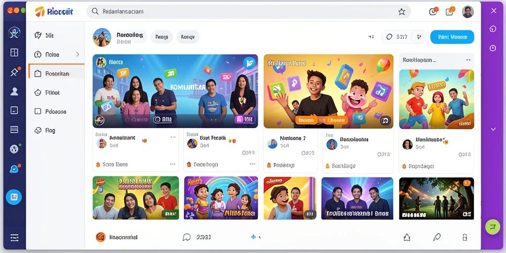 Tampilan aksi gameplay yang seru dan menantang.
